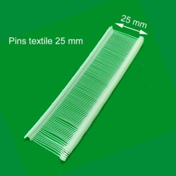 Pins textiles 25 mm