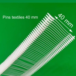 Pins textiles 40 mm