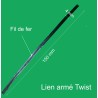 Lien twist armé 4x150 mm